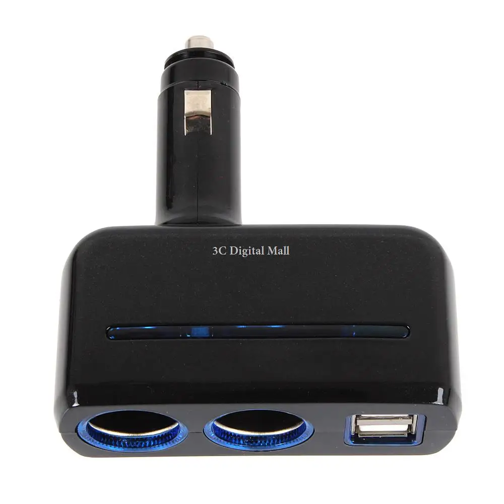 Черный AuMoHall 12 V-24 V адаптер прикуривателя USB Автомобильные зарядные устройства двойной USB Автомобильное зарядное устройство адаптер питания - Название цвета: Черный