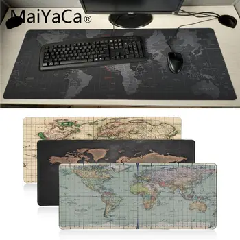 

Maiyaca Top Quality color Old World Map Unique Desktop Pad Game Mousepad Locking Edge gaming Mousepad Mat Keyboard Mat Table Pad