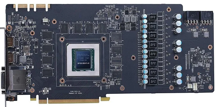 BYKSKI Full Cover Graphics Card Water Block use for MSI GTX1080TI GAMING X TRIO RGB Light GPU Radia