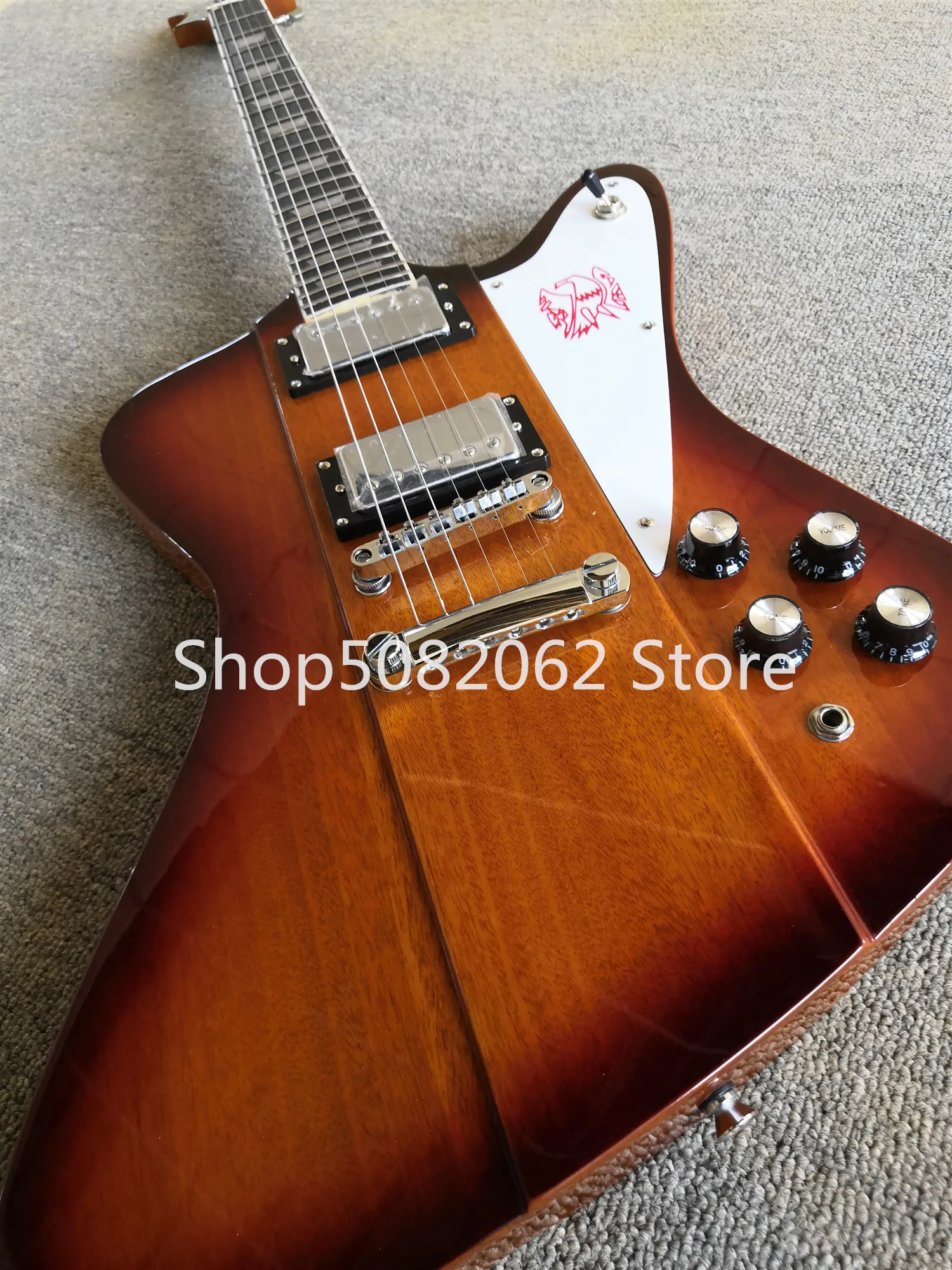 Изготовленная на заказ электрическая гитара Sunburst Fire bird технические