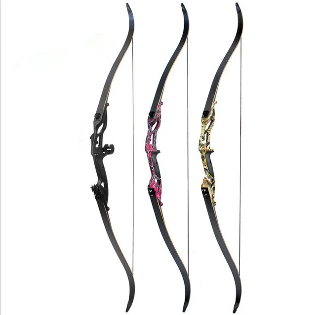  US $65.69 50lbs Color Recurve American Hunting Archery Metal Riser Tranditional Long 