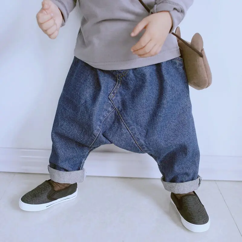 Moda new baby ragazzi abbigliamento per bambini denim harem pants pp cavallo  basso pantaloni jeans spedizione gratuita|harem pants trousers|boy harem  trousersboys pants trousers - AliExpress