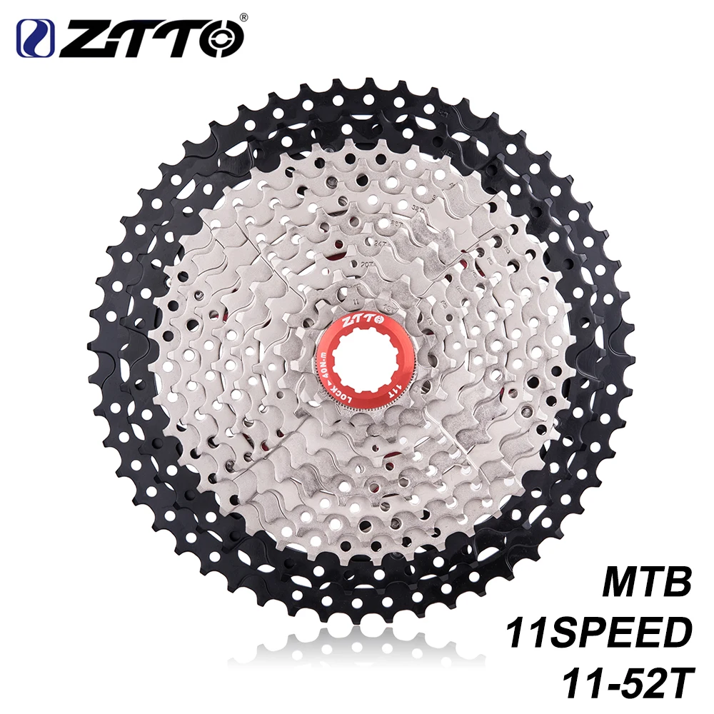 ZTTO 11 Speed 11-52t Freewheel Cassette Black Silver 11s Flywheel Wide Ratio for parts MTB Mountain Bike Bicycle Parts ZTTO 11 Speed 11-52t Freewheel Cassette Black Silver 11s Flywheel Wide Ratio for parts MTB Mountain Bike Bicycle Parts