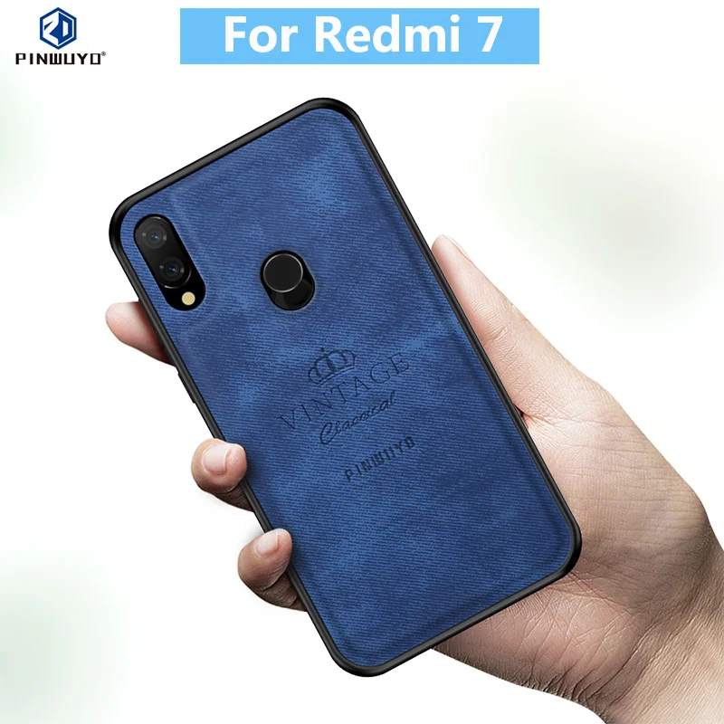 

Redmi 7 Case Original PINWUYO VINTAGE PU Leather Protective Phone Case for Xiaomi Remdi 7 Shockproof Case
