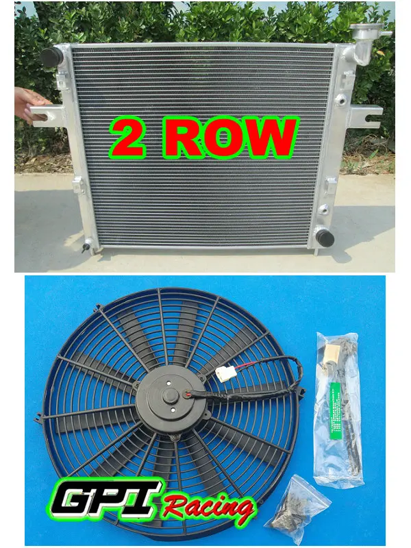 2 Row For Jeep Grand Cherokee WJ//WG 4.7L V8 1999-2000 Aluminum Radiator MT//AT