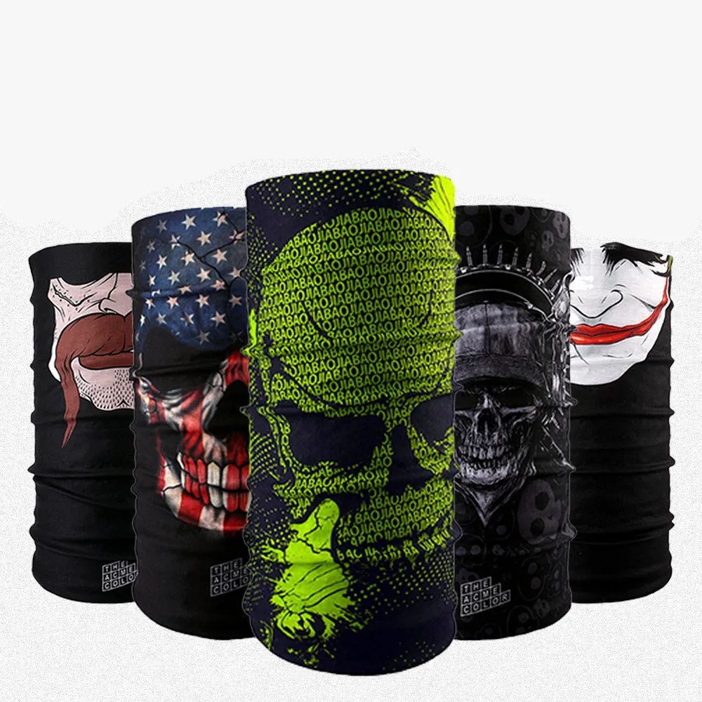 401 430 12pcs wholesale Cool Skull Bandana Multifunctional Seamless