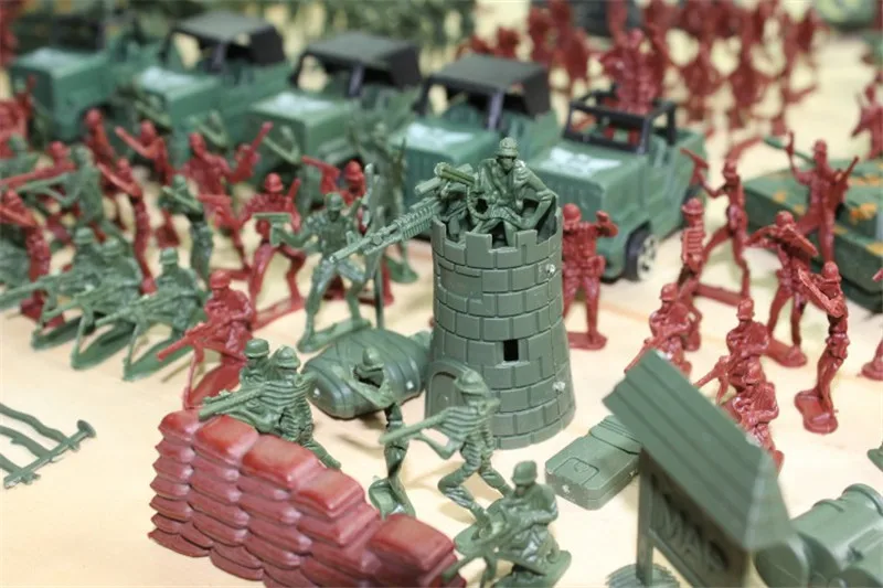 307pcsset Military Plastic Model Toy Soldier Army Men Figures & Accessories Playset Kit Decor Gift Model Toys For Children (7)
