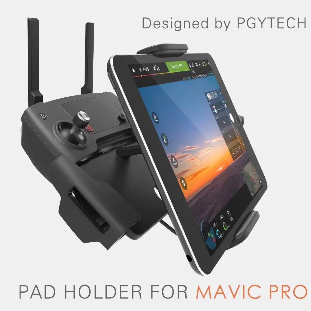PGYTECH держатель для DJI Mavic Pro контроллер Телескопический расширение Кронштейн для xiaomi для iPad для Galaxy Tab для huawei