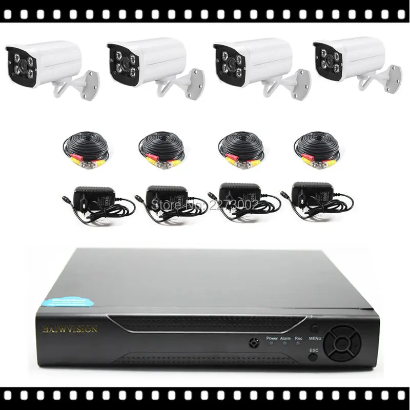 

4CH AHD DVR Kit with HD Outdoor IR Bullet AHD Security Camera System