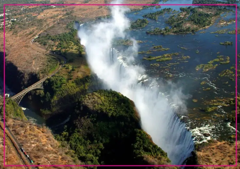 

10K Landmarks Magnets ,Victoria falls in Zimbabwe Rectangle Metal Fridge Magnet 5527 Tourism Souvenir