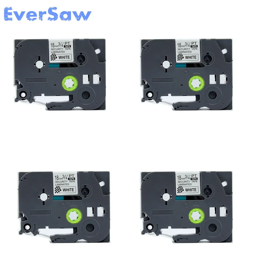 4PK 18 мм tz этикетка переключение на ноль ленты tze-SE4 tz-SE4 Цзы SE4 брат метки безопасности p сенсорный Этикетка ленты 18 мм * 8 м tz этикетка принтер Maker