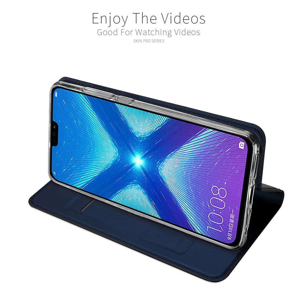 Huawei Honor 8X чехол DUX DUCIS Роскошный кожа флип Чехлы для huawei кожаный на 8 X Honor8X 6 5