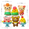 6 шт./лот Zakka Rilakkumal Фигурки игрушки ПВХ Rilakkumal фигурка или детская Подарочная Коллекция Модель игрушки для дома ► Фото 2/4