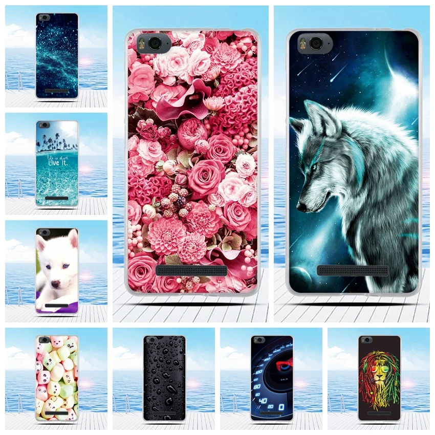 For Xiaomi Mi 4i 4c Mi4i Mi4c M4i M4c Case Cartoon 3D Relief Printing Pattern Back Cover TPU Soft Silicone | Мобильные телефоны и