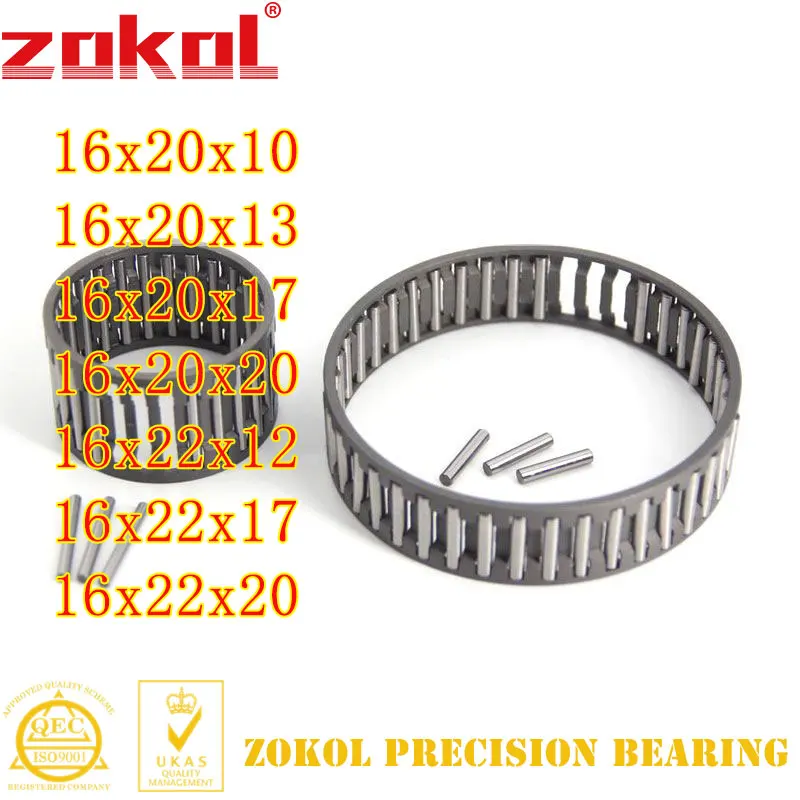Игольчатый ролик и клетка ZOKOL K162010 K162013 K162017 K162020 K162212 K162217 K162220 сборочный подшипник |