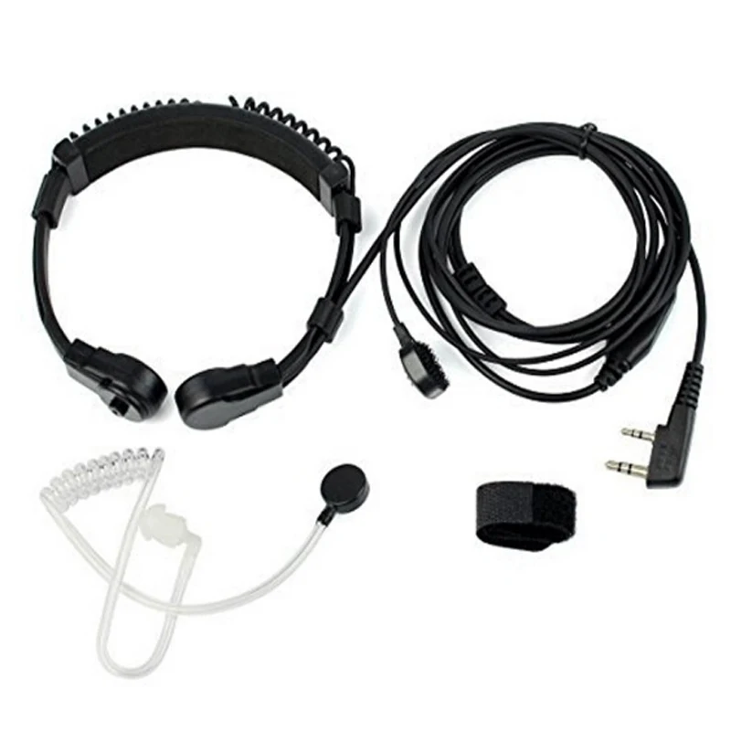 

Extendable Throat Mic Earpiece Microphone Headset for Baofeng Radio UV-5R GT-3 BF-888S UV-82HP UV-5X Retevis RT-5R walkie talkie