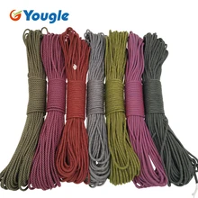YOUGLE Paracord 550 парашютный шнур веревочка Mil Spec type III 7Strand 100FT оборудование для альпинизма кемпинга выживания 165-171