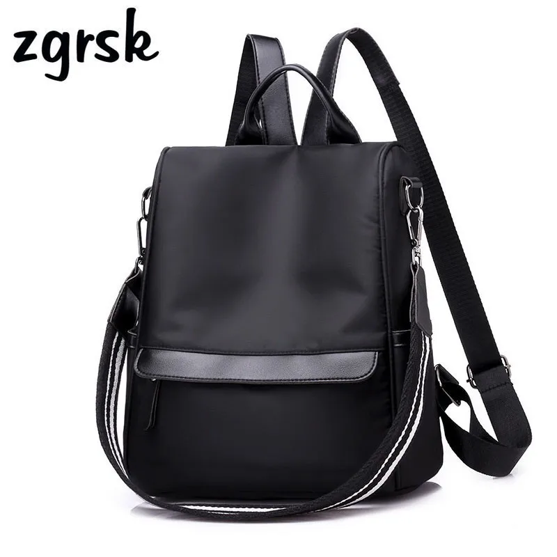 

Anti-theft Women Backpack Nylon Casual College Bookbag Female Retro Stylish Daily Travel Bags for School Teenage Girls Backpack