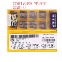 טונגסטן פלדה 20PCS CCMT120408 / CCMT432 VP15TF / UE6020 CNC להב פלדה אל חלד חותך טונגסטן קרביד מחרטה R0.8 חותך (3)