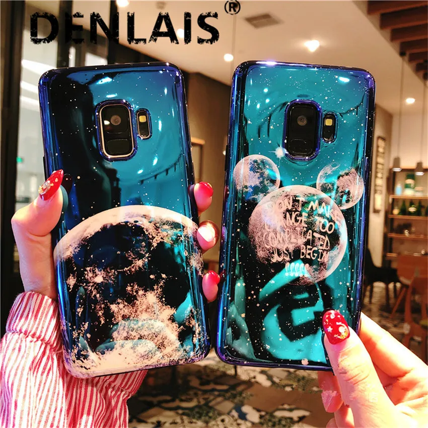 

DENLAIS For Xiaomi Redmi Note 5 Redmi Note 5 Global Case Mickey Ear Moon Silicone Cover For Xiaomi Redmi Note 5 Pro Coque Cases