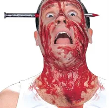 New Funny Props Prank Fake Nail Through Head Tricky Magic Props April Fool Halloween font b