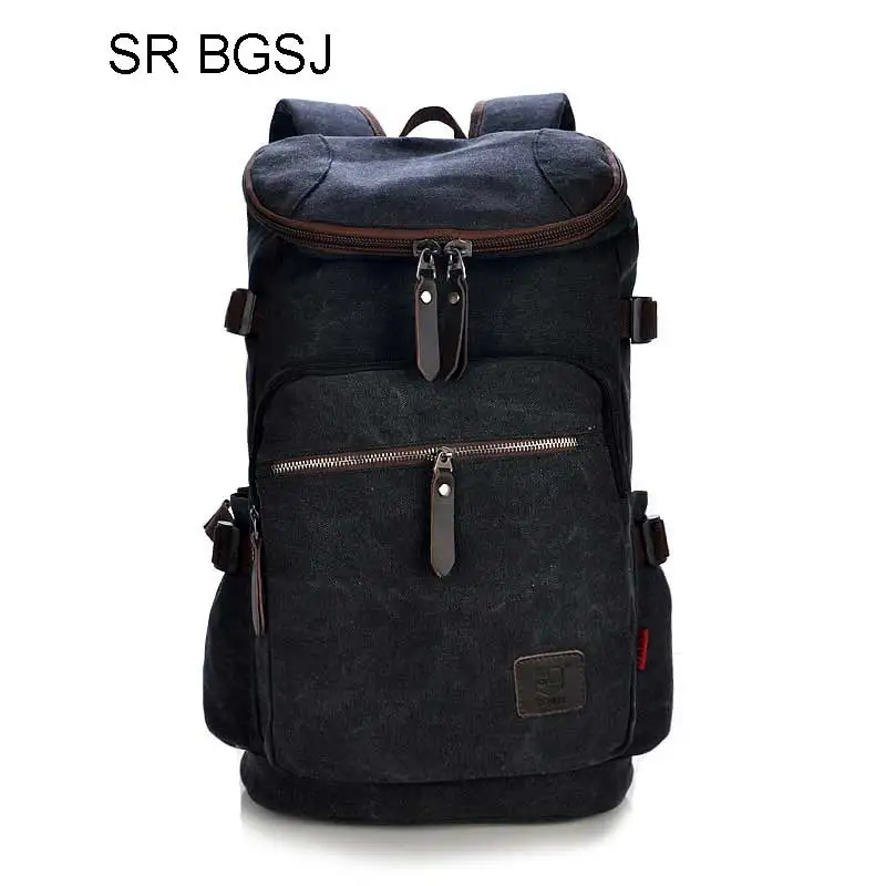

Free Shipping Men Vintage Canvas Backpack College Student School Mochila Casual Rucksack Daypack