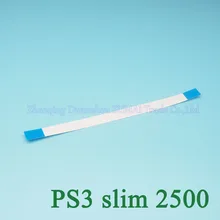 10 шт./лот 10Pin Гибкий плоский кабель Мощность переключателя звука с гибким кабелем запчастей для PS3 тонкий 2500 контроллер 90 мм