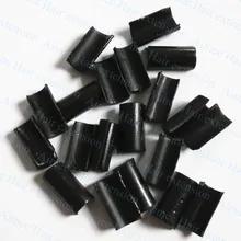 100 шт. черный кератин клей кончик ногтя кератина u-образный Fusion чипы клей для ногтей Кератин для prebonded волос