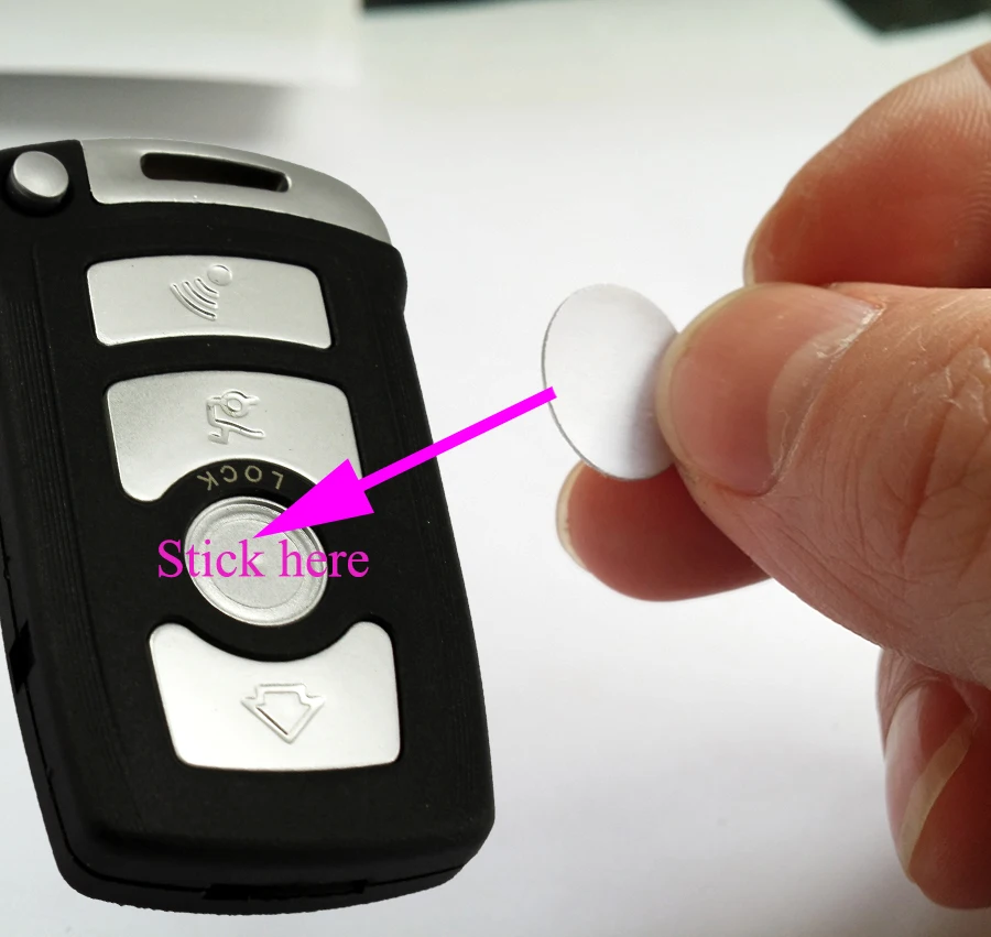 14mm Key Emblem Logo for BMW flip car key Sticker 30 pcs/lot on