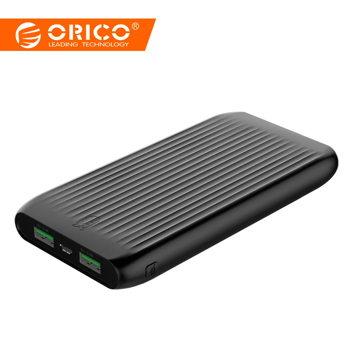 

ORICO Ultra-thin 10000mah External Battery 5V2.4A Dual Output Power Bank with LED Indicator Charge for Mobile Phone Tablet