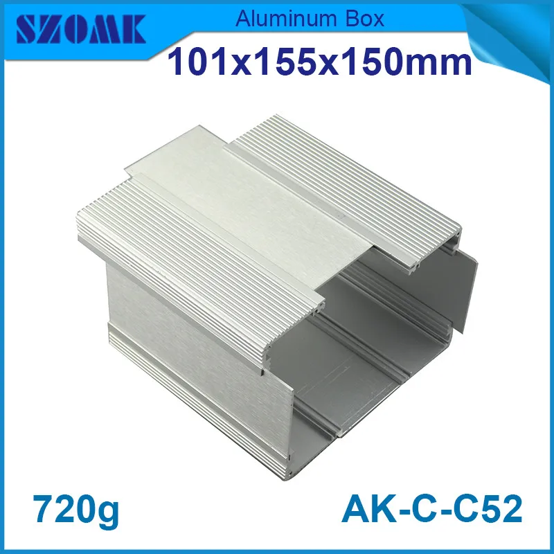 

4pcs/lot heatsink aluminium extrusion profiles for electronics junction housing enclosure extruded aluninum case 101*155*150mm