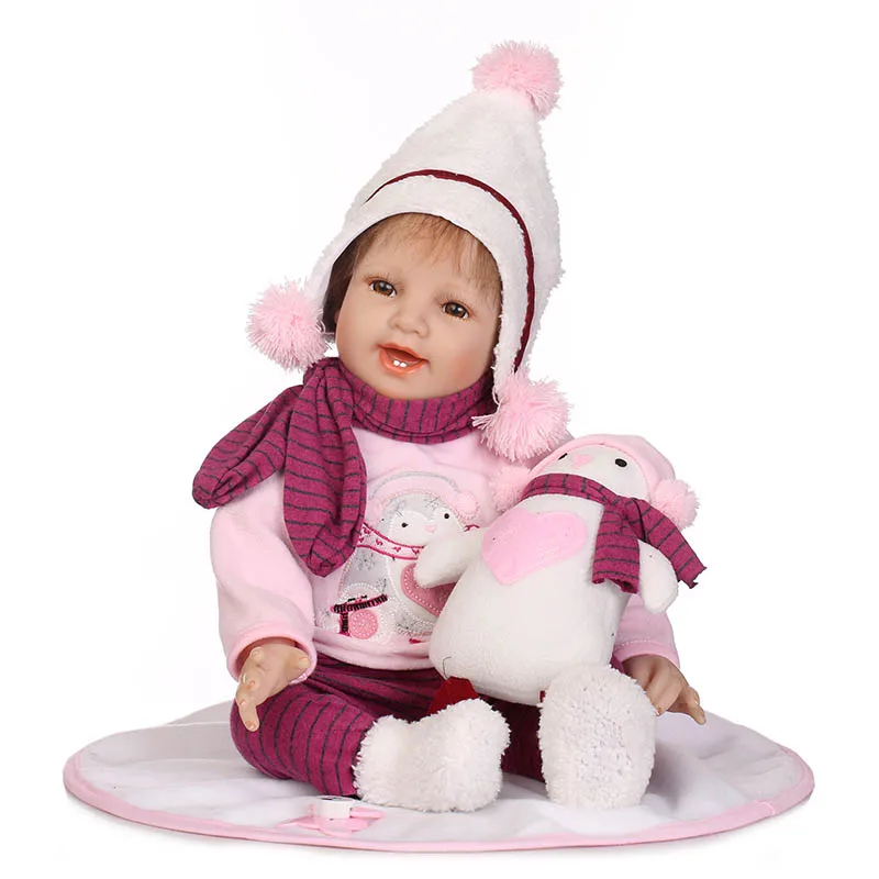 

55CM Jointed Reborn Doll Lifelike Kids Baby Dolls Toys for Infant Playmate Christmas Gift BM88
