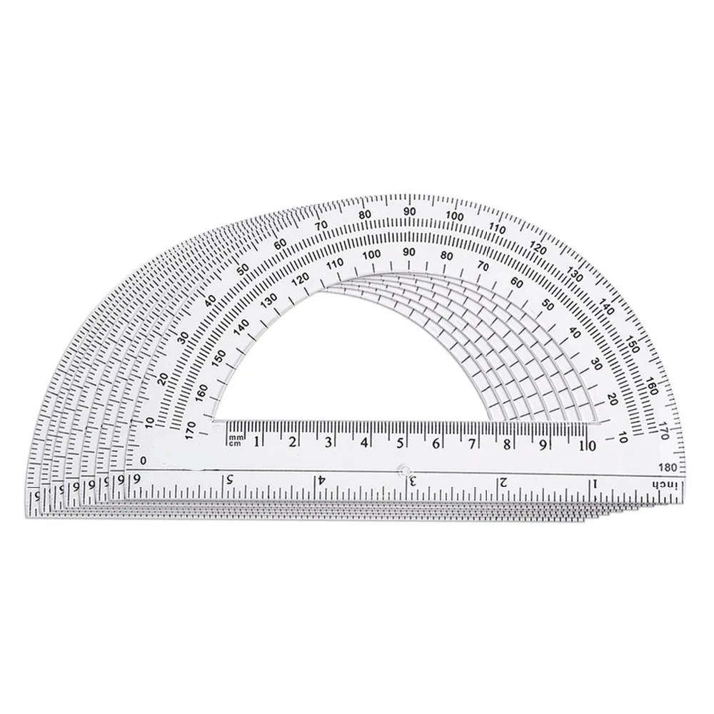 30PiecesPlasticProtractors180DegreeProtractor6InchesClear.jpg