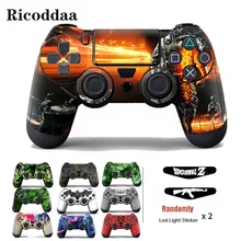 ПВХ Виниловая наклейка для PS4 беспроводной контроллер геймпад Защитная Наклейка для Playstation 4 контроллер Джойстик