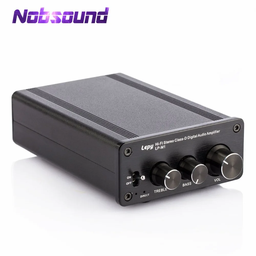 Nobsound Mini Stereo Class D Digital Power Amplifier HiFi 2.0 Audio Amp