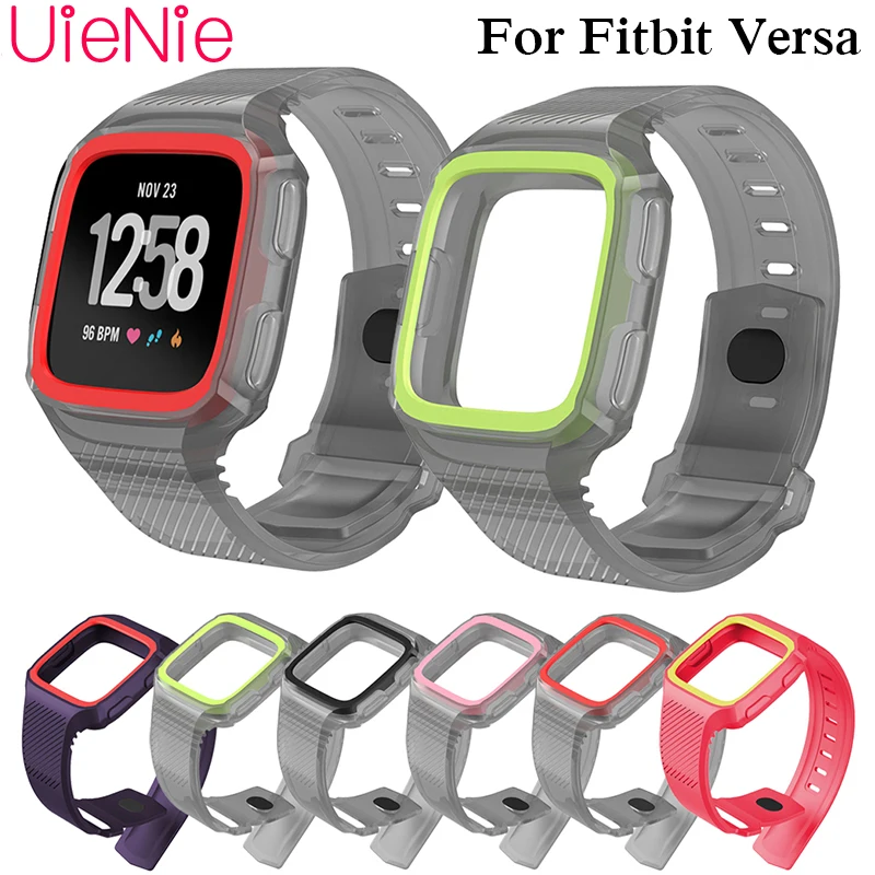 

For Fitbit Versa New Fashion Casual Sport Replacement Watch Band Bracelet Soft Silicone Sport Strap+Frame For Fitbit Versa