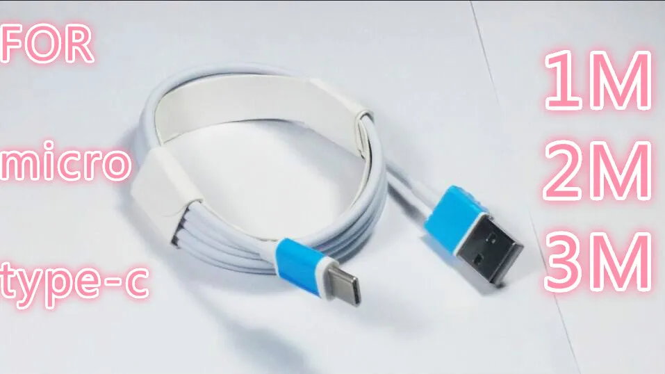

1M 2M 3M USB Type C Cable Micro USB Fast Charging Data Mobile Phone Cables For Samsung Xiaomi iPhone iPad wholesale