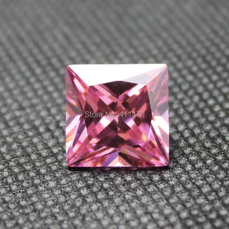 Calidad Aaa 10 piezas Corte Esmeralda 12X12 mm Cojín Rose Piedra Suelta