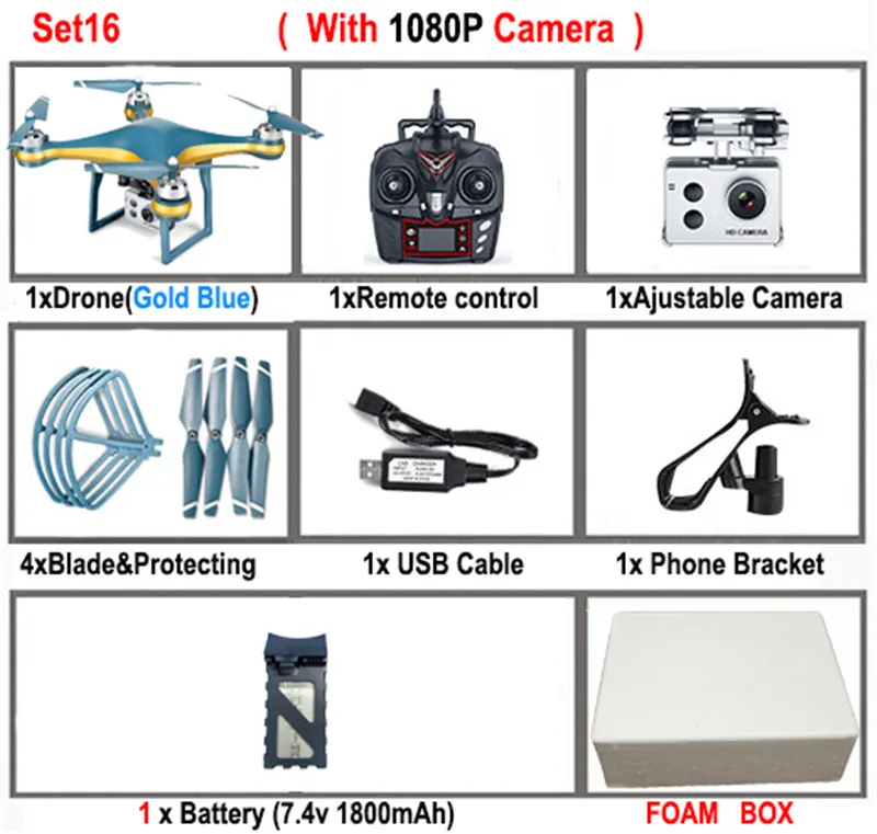 K10 gps 5G Wifi FPV RC Дрон с регулируемой камерой 720 P/1080 P 25 минут время полета низкая мощность возврат вертолет RC Квадрокоптер игрушки - Цвет: Set16