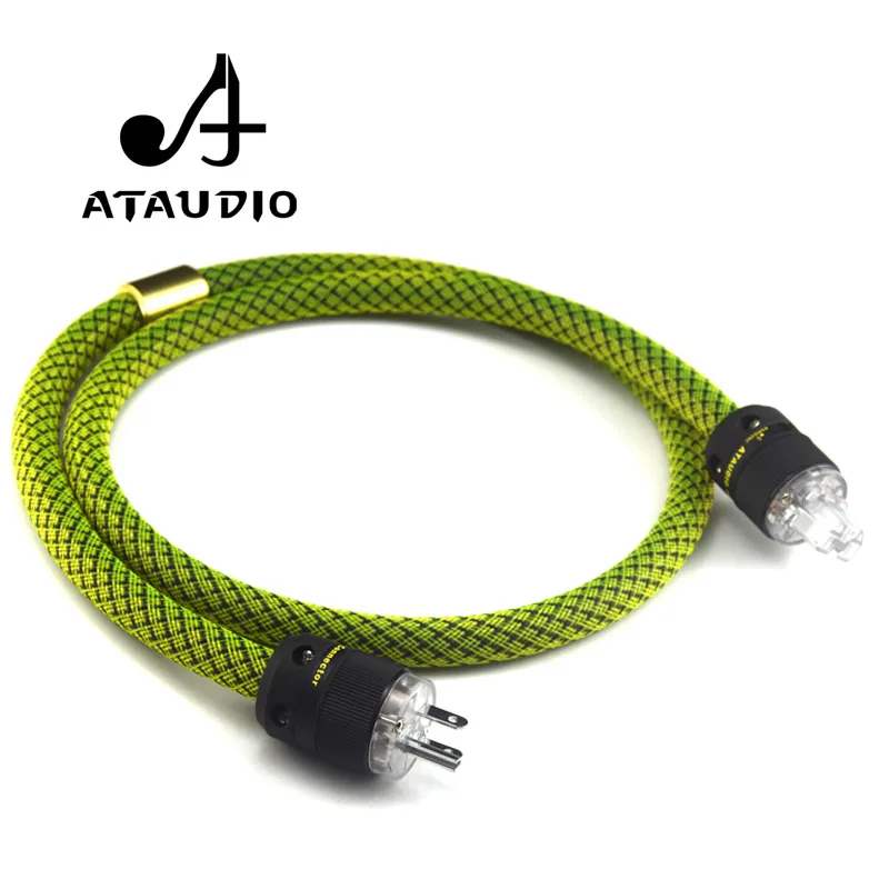 ATAUDIO кабель питания Hi Fi 6N высококачественный шнур из чистой меди с американской