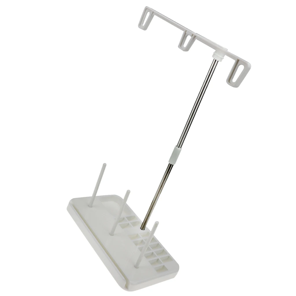 Universal Three Cone Spools Thread Stand For Sewing Serger Machines