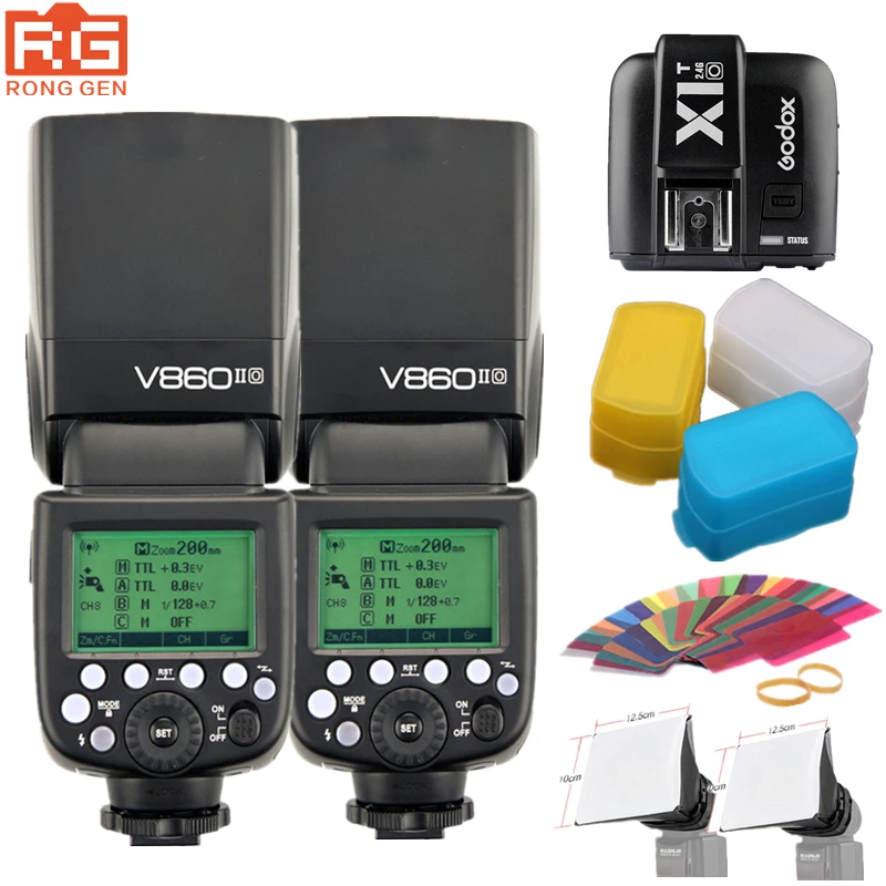 

Godox V860IIO 2.4G Wireless GN60 HSS 1/8000s TTL Flash Speedlite + X1T-O Trigger for Olympus Lumix E-M10II E-M1 E-PL8 Camera