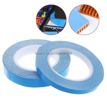 Adhesive Tape Double Side Transfer Heat Thermal Conduct For LED PCB Heatsink CPU 10mm/20mm*25m #