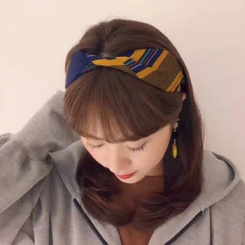 

2018 New 3PCS/lot Top Knot Turban Headband Vintage Elastic Hairband No Slip Knotted Headband Hair Accessories Women Hair Bands