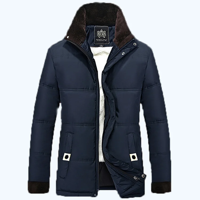 

free shipping 2015 thick warm winter parkas men overcoat  down  parka casual jackets detachable hat high collar outerwear 70