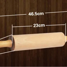 Деревянная ручка ролик Гладкий Скалка кухонный инструмент для выпечки хлеба Печенье лапши печенье, фондан, пирог тесто A719