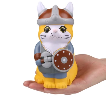 

Kawaii Squishy cat Viking Pirates Cat Slow Rising Reduce Pressure Stress Relief Kids Squeeze Toy Gift For Children