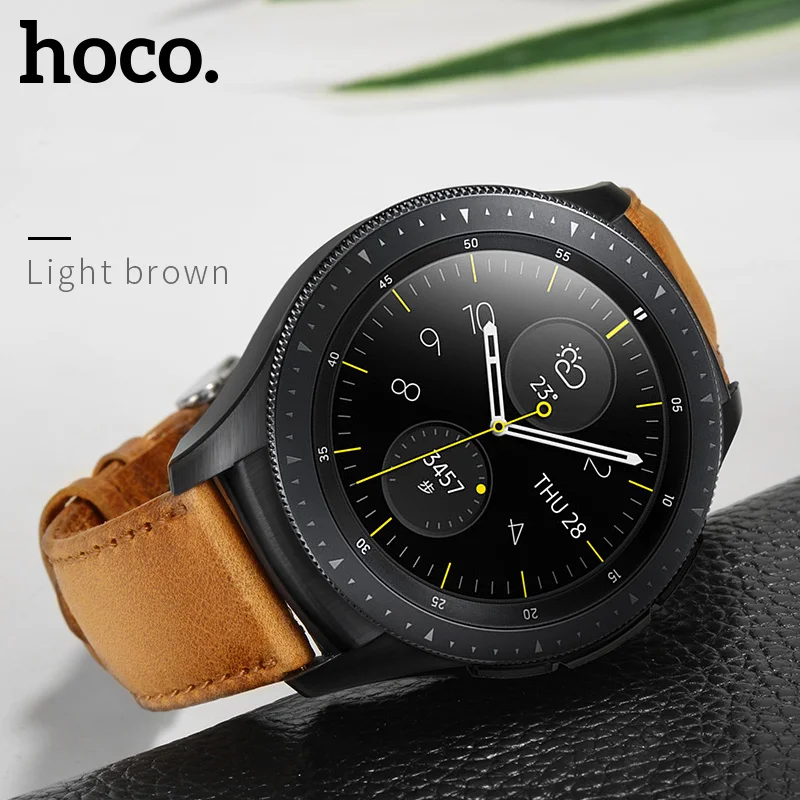 HOCO, 20 мм, 22 мм, натуральная кожа, деловой Повседневный ремешок для samsung Galaxy Watch, 42 мм, также совместим с samsung Galaxy Watch, 46 мм