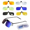 Polarized Clip On Sunglasses Men Women Near-Sighted Driving Night Vision Eyewear UV400 Cycling Fishing Glasses Clip with Box ► Photo 1/6