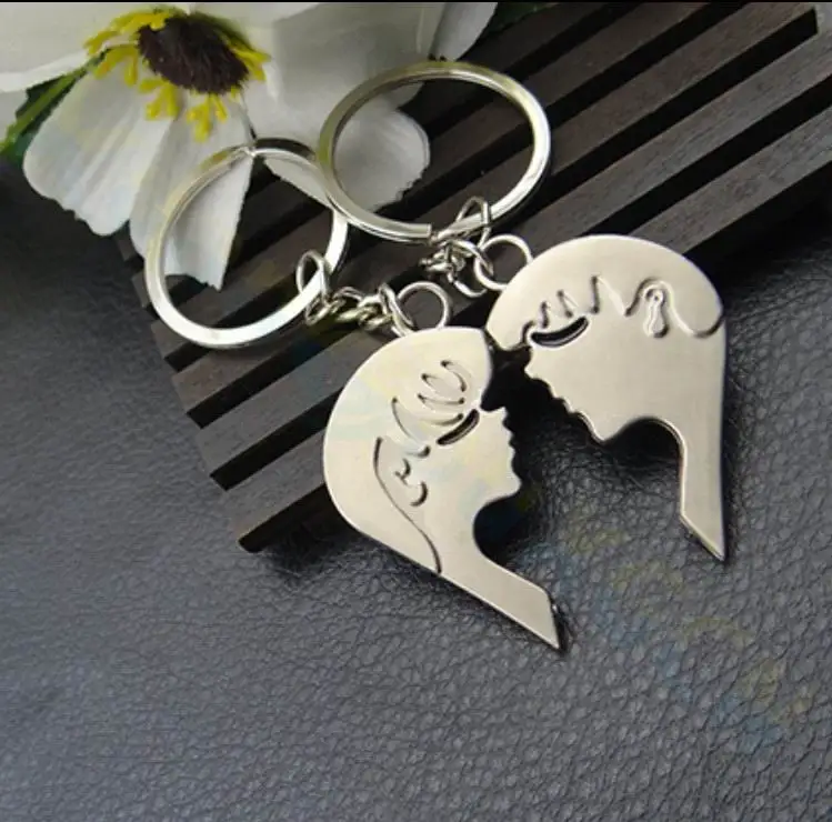 Сплав романтическая музыка брелок для ключей Автомобильный брелок пара милый брелок для ключей рекламный подарок для свадьбы дня рождения брелок-сувенир